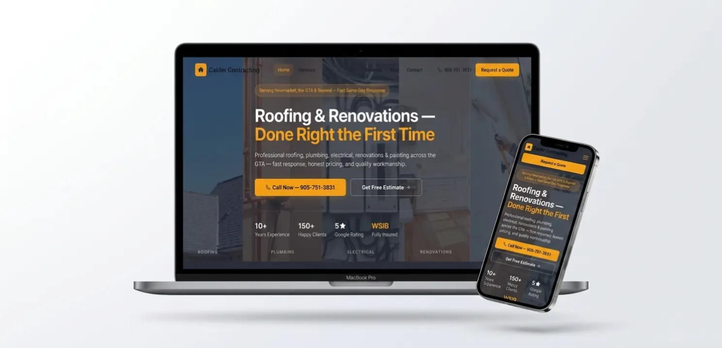 Floka Salon website mockup