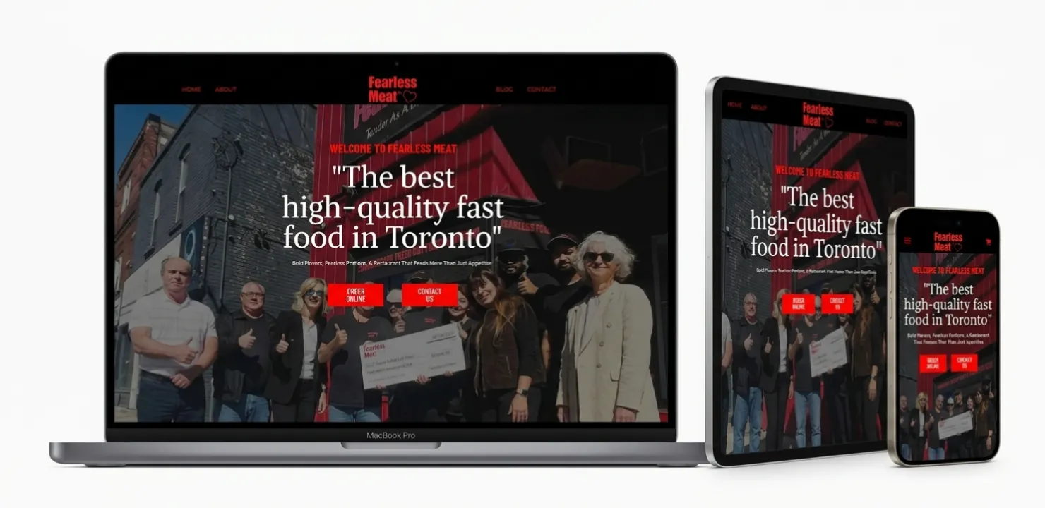 Rabbit Gallery website mockup