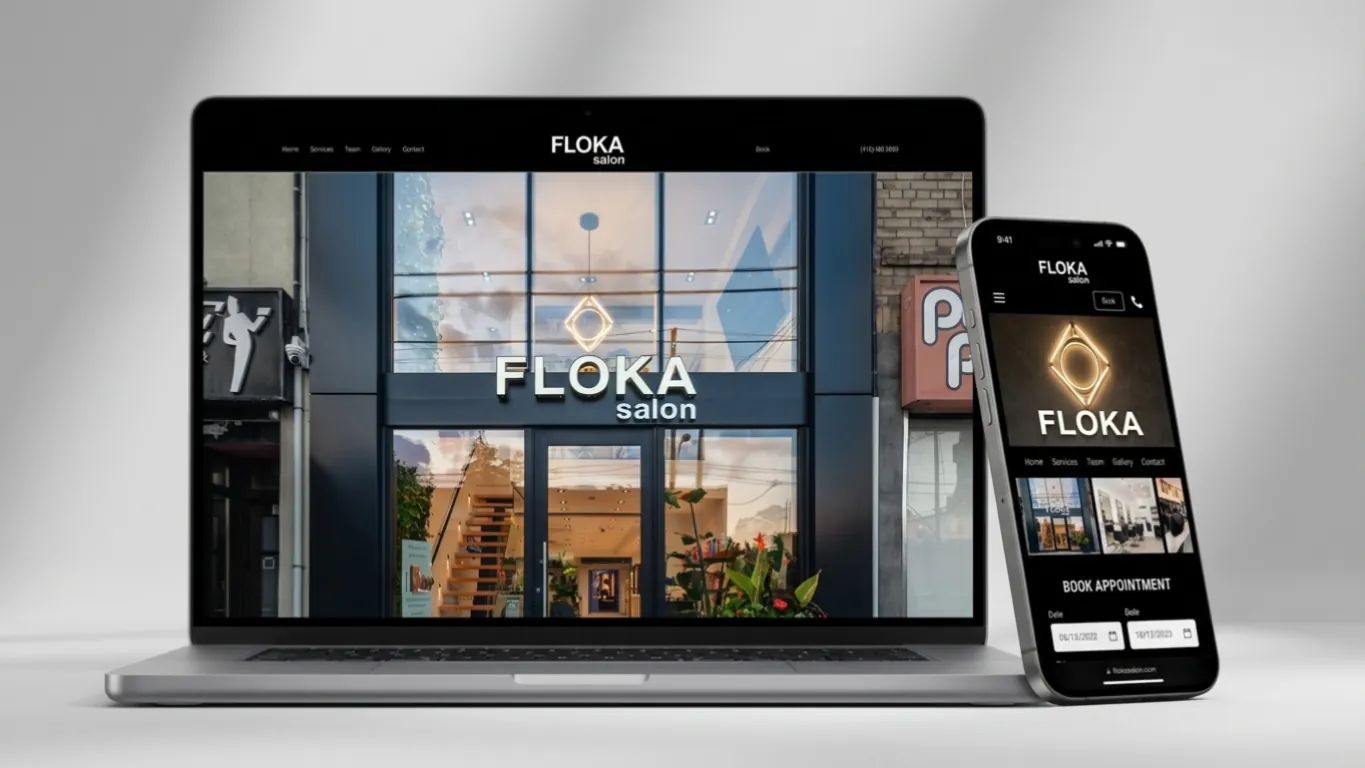 Calgary small business website mockup